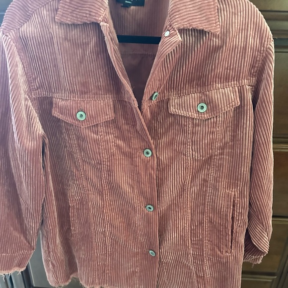 Love Tree Tops - Pink Corduroy Jacket